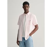Gant Regular Fit Classic Gingham Poplin Short Sleeve Shirt Rose clair M Male
