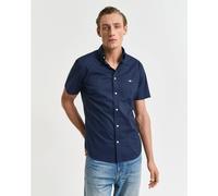 Gant Regular Fit Classic Poplin Short Sleeve Shirt Marine M Male