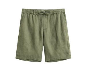 Gant - Relaxed Linen Shorts - Homme - Shorts - Vert - Taille: S