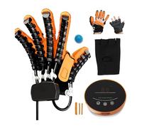 Gant Robotique de Rééducation Mains Doigts, Automatique Récupération Force de Préhension pour Patients AVC Hémiplegie, Appareil de Physiothérapie à Domicile Portable