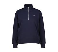 GANT Shield Half-Zip Maillot de survêtement, Bleu Nuit, XXL Femme