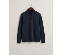 GANT REG Half Sweat Sweatshirt À Demi-Zip Shield Regular, Evening Blue, S Homme