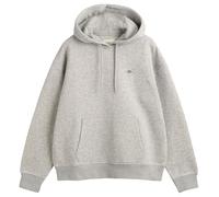 GANT Shield Hoodie Sweatshirt à Capuche, Gris Clair chiné, XXL Femme