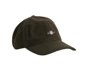 GANT Shield Melton Casquette, Dark Sage, Taille Unique