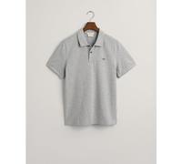 GANT REG SS Polo À Manches Courtes en Piqué Shield Regular, Grey Melange, XXL Homme