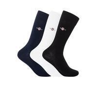 GANT SHIELD SOCKS 3-PACK, Herren Socken Homme, Black,