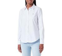 GANT Shirt Chemise Oxford Stretch Slim, White, 36 Femme