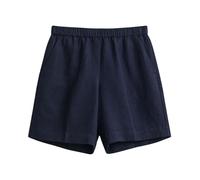 Gant - Short Relax Ample en Lin Mélangé à Enfiler - Femme - Shorts - Bleu - Taille: 40 FR