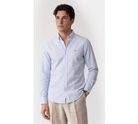 GANT Slim Classic Poplin Stripe Shirt Light Blue Taille: XXL | Casual chemises Outlet | Homme | Bleu