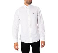 GANT Slim Oxford Shirt Chemise, White, XL Homme