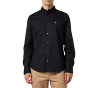 GANT Slim Poplin Chemise habillée pour Homme, Noir, XXL