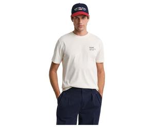 GANT Small Graphic SS Tshirt T-Shirt, crème, 4XL Hommes