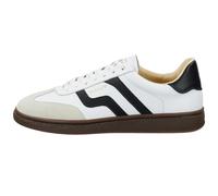 GANT Sneaker Homme CUZMO Cuir Chaussure Basse À Lacets, Noir/Blanc