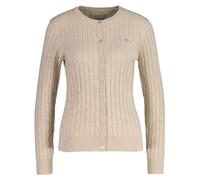 GANT Stretch Cotton Cable Cardigan, Seed Melange, XS Femme
