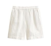 Gant - Striped Linen-Blend Shorts - Femme - Shorts - Beige - Taille: 42 FR