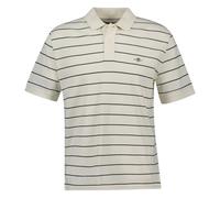 GANT Striped SS Polo, crème, L Hommes