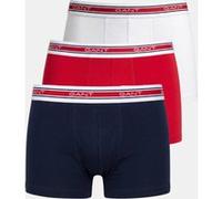 GANT Striped Waistband Trunk 3-pack White Taille: M | Sous-vêtements Outlet | Homme | Blanche