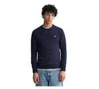 GANT Superfine Lambswool C-Neck Pull-Over, Dark Navy Melange, XXL Homme