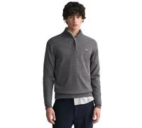 GANT Superfine Lambswool Half Zip, Pull-Over Homme, Charcoal Melange,