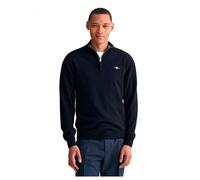 Gant Superfine Lambswool Half Zip Sweater Bleu XL Homme