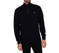 GANT Superfine Lambswool Half Zip, Pull-Over Homme, Marine,