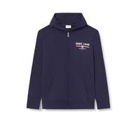 GANT Sweat à Capuche avec Fermeture éclair intégrale Graphic, Bleu Nuit, XL
