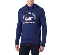 Gant Sweat à Capuche imprimé Graphique pour Homme, Bleu de Perse, M