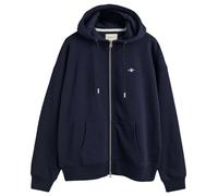 GANT Sweat à Capuche zippé pour Femme, Bleu Nuit, XXL