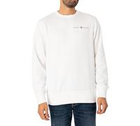 GANT Sweat à col en C imprimé Graphique Maillot de survêtement, Coquille d'œuf, M Homme