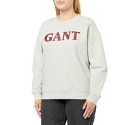 Gant Sweat-Shirt à col en C pour Femme (1 pièce), Gris Clair chiné, M