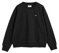 GANT Sweat-Shirt à col en C pour Femme, Noir, L