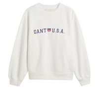 GANT Sweat-Shirt à col en C Shield USA pour Femme, Coquille d'œuf, L