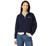 Gant Sweat-Shirt à Demi-Fermeture éclair Script pour Femme, Bleu Nuit, S