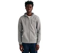 GANT Sweat à capuche zippé REG Shield Gris chiné XL Homme