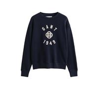 GANT Sweat-shirt beige / bleu foncé, Taille L