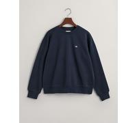 GANT Sweat-Shirt à col en C pour Femme, Bleu Nuit, L