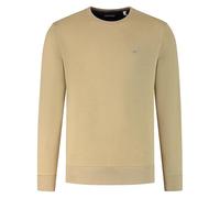 Gant Sweat-Shirt Regular Shield pour Homme, Vert Tartan, Woody Beige, L