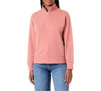 Gant Sweat-Shirt Shield à Demi-Fermeture éclair pour Femme, Faded Brick, XL