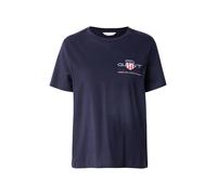 GANT Reg Archive Shield SS T-Shirt, Bleu Nuit, L Femmes