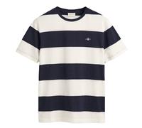 GANT Bar Stripe SS T-Shirt BARRIPE, Coquille d' uf, XL Homme