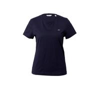 GANT T-Shirt Reg Shield SS pour Femme, Bleu Nuit, XL