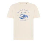 Gant - T-shirt en coton avec imprimé - Homme - Tops - Beige - Taille: XL