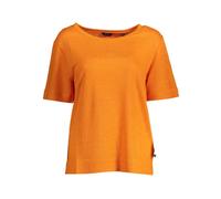 Gant - T-shirt en lin élégant avec large encolure - Femme - Tops - Orange - Taille: 38 FR