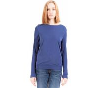 GANT T-shirt manches longues femme bleu foncé avec détail de boutons et logo - Modèle 1403408301_BLU_426 : Taille - S Taille : S