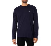 GANT T-shirt manches longues Regular Shield - homme - 100% coton - bleu XL