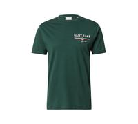 Gant Men's Graphic Regular Fit T-Shirt Tarten Green 2XL Male