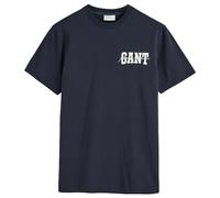GANT Arch Script SS T-Shirt, Bleu Nuit, M Homme