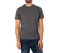 Gant T- Shirt Reg Shield SS, Mélange Anthracite, XXXXXL Homme