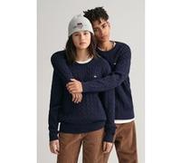 GANT Teen Unisex Shield Cotton Cable C-neck Evening Blue Taille: 170 | Pulls Outlet | kids | Bleu