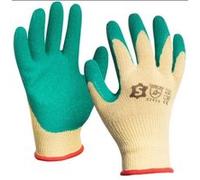 Gant tricoté en polycoton enduction latex crepé T9 - SACOBEL - 7032 T.09